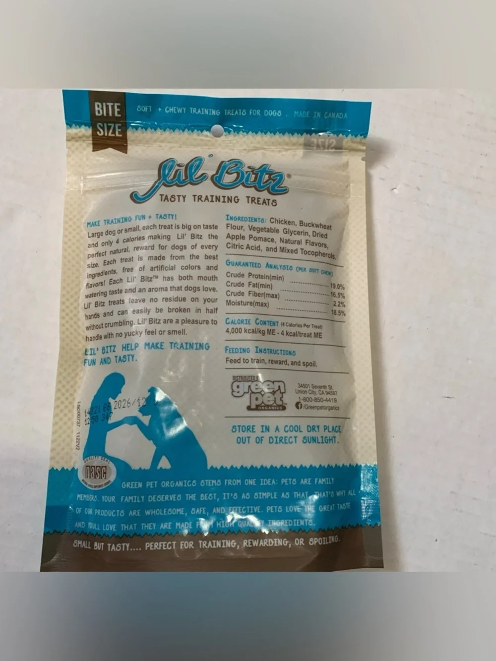 Set of 3 (4oz each) Lil Bitz Training Treats for Dogs, Bite Size Reward  Snack